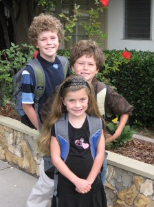 A recent picture of the kids before "new school year" haircuts.