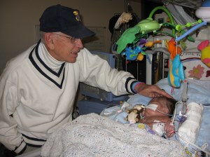 Grandpa Dick meets Rudy 12-25-08