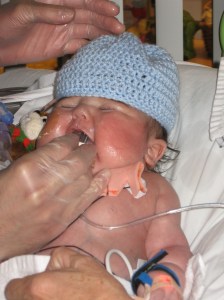 The tube is coming out!