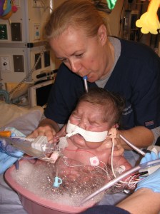 Nurse Mary making bubbles!
