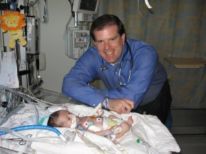 Dr. Robert checks on Rudy