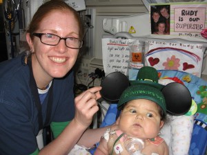 Nurse Aliza brought her regards fom Mickey!