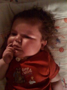 One cute early riser!