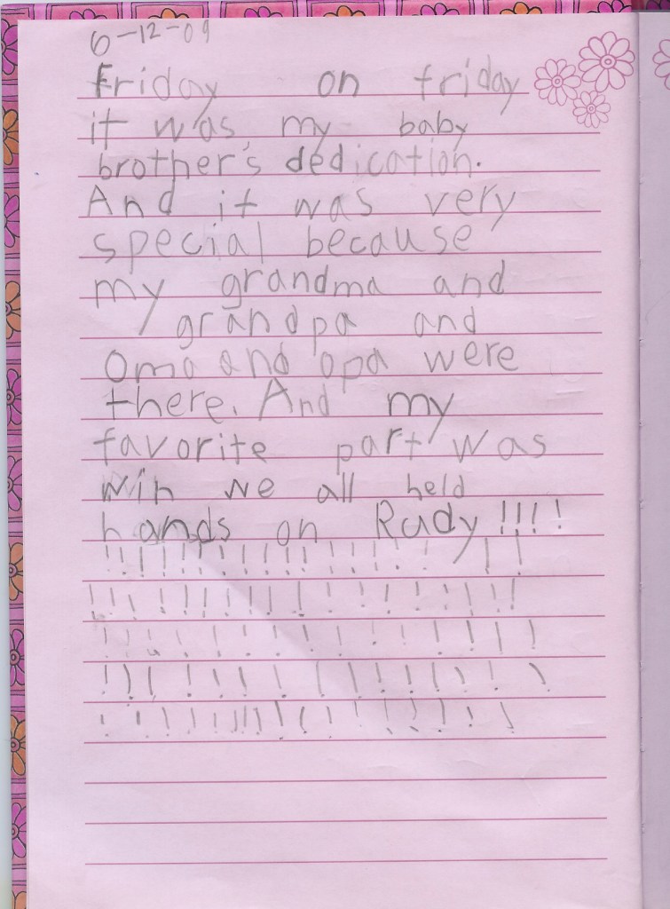 A future blogger perhaps?