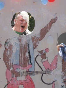 Eddie and a pie in the face!