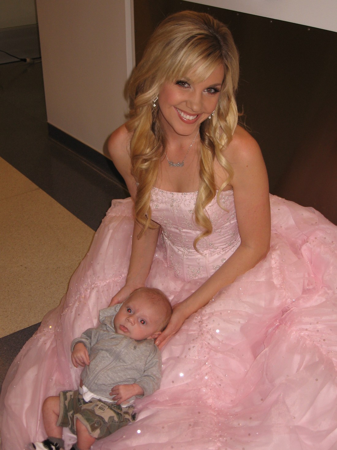 Logan and Barbie at the Mattel Christmas Party Dec.08...