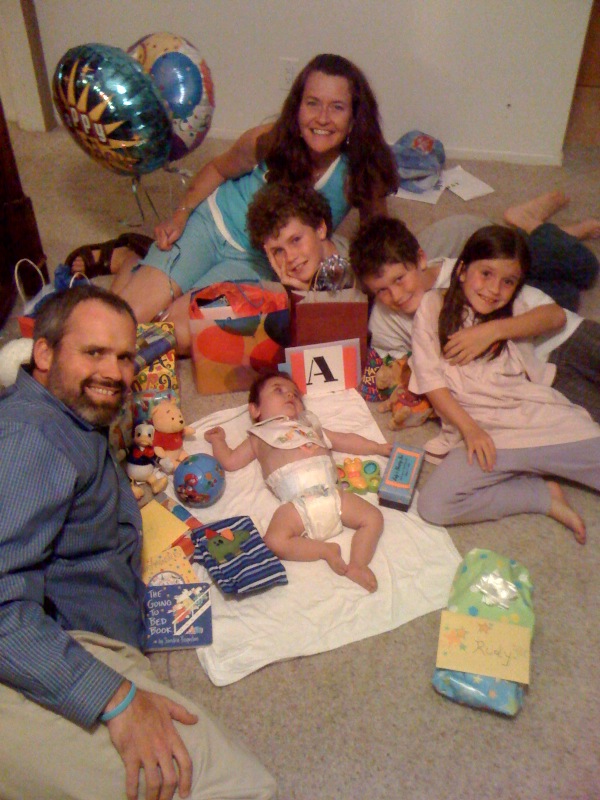 9:30pm...home with the birthday loot!