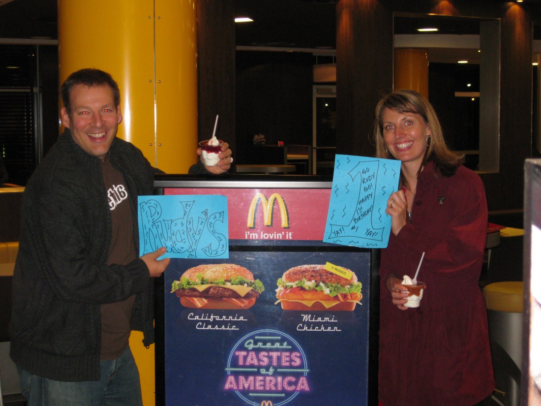 Al and Stacy enjoyed going All-American in Ostrava (Czech Republic)