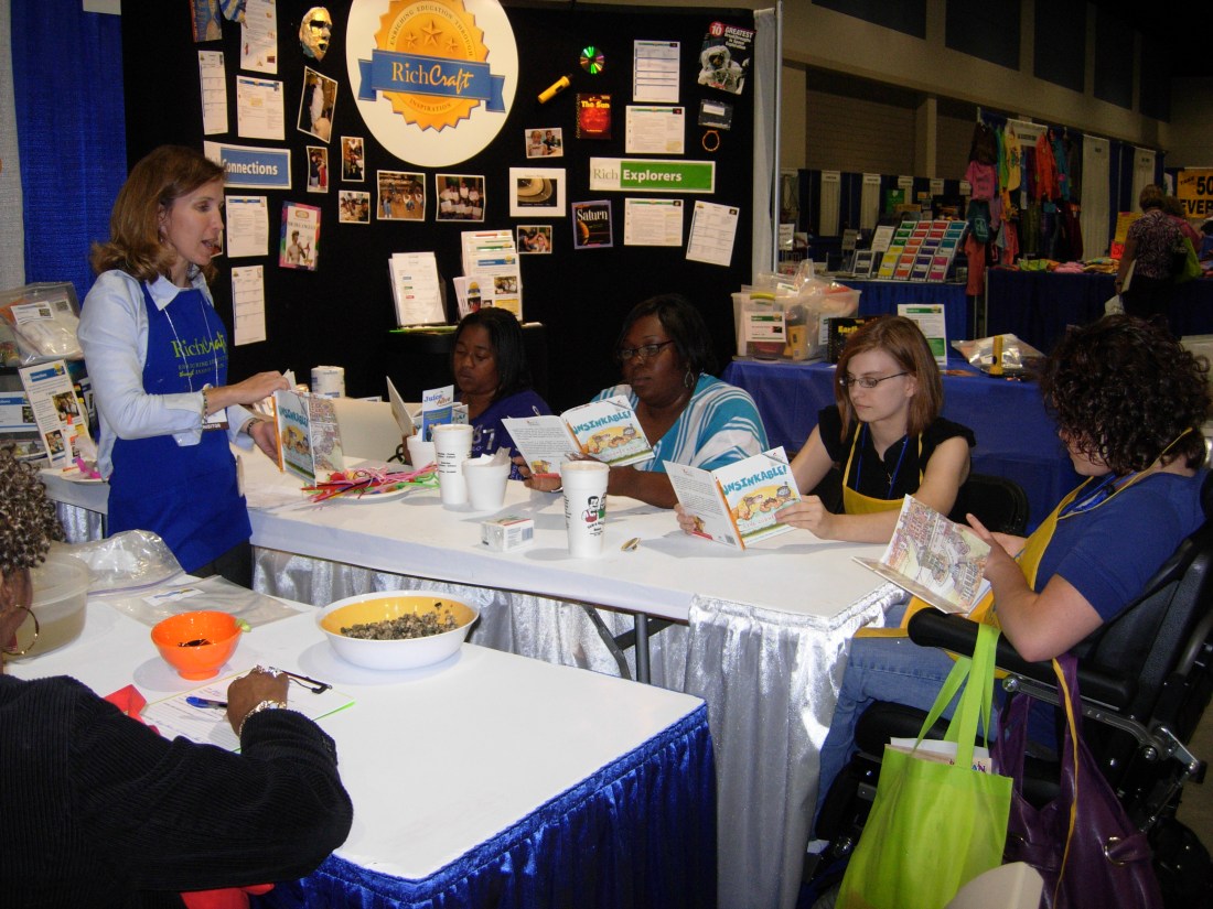 Lisa from North Carolina was so busy at this conference she didn't have time to make a Rudy sign but she did wear blue in his honor!