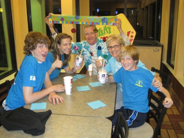 Uncle Steve, Aunt Michelle, Emma, Jonathan and Michael sent greetings from the Kansas heartland.
