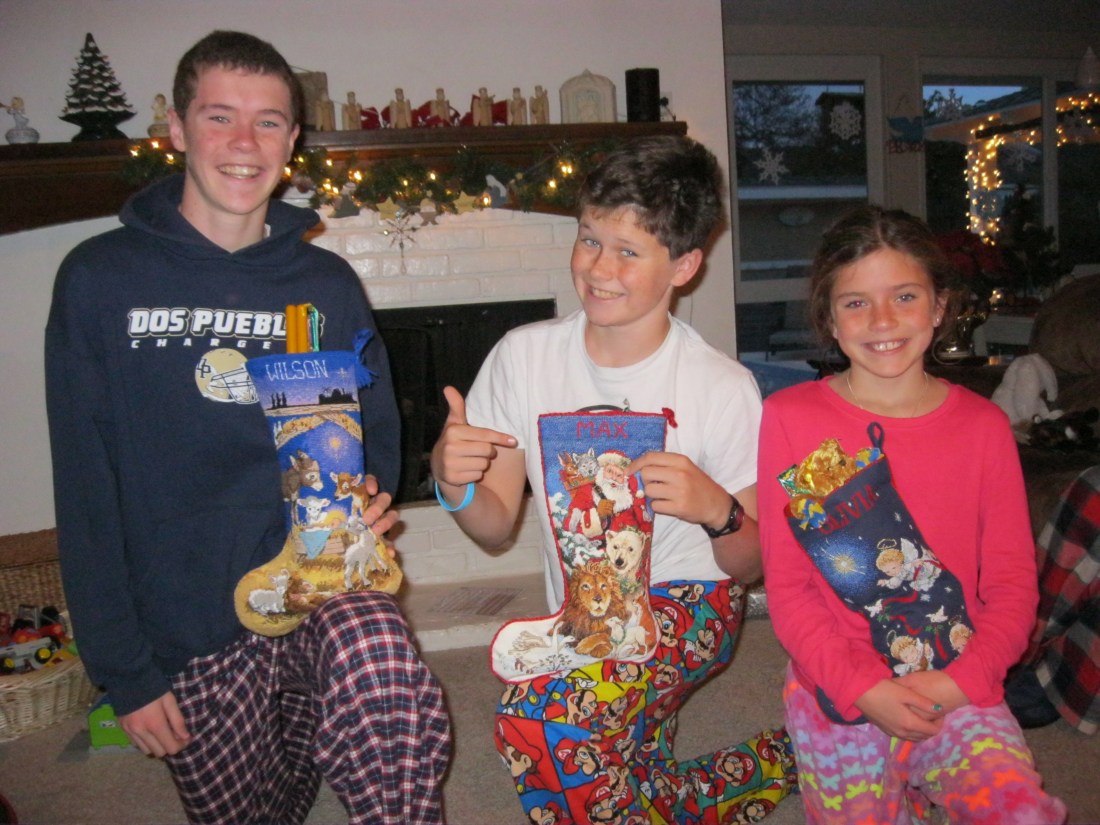 All smiles on Christmas morning...