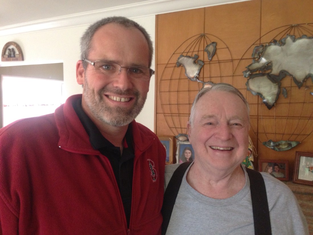 The Professor and his T.A. reunited.  :)