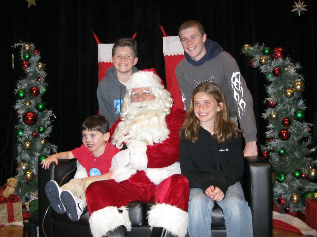 It was Christmas at the Village the night we arrived and enjoyed a "meet & greet" with Santa - who gave presents to all the kids!