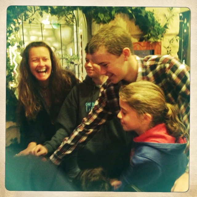 Everyone making a wish on Rudy's star at Give Kids The World.