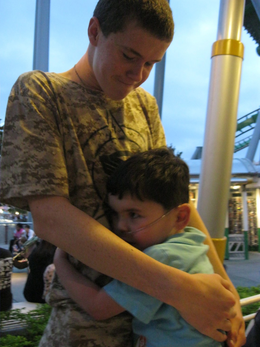 Wilson getting a hug!