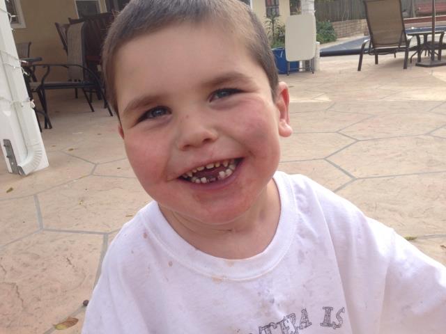 All cleaned up and very proud!