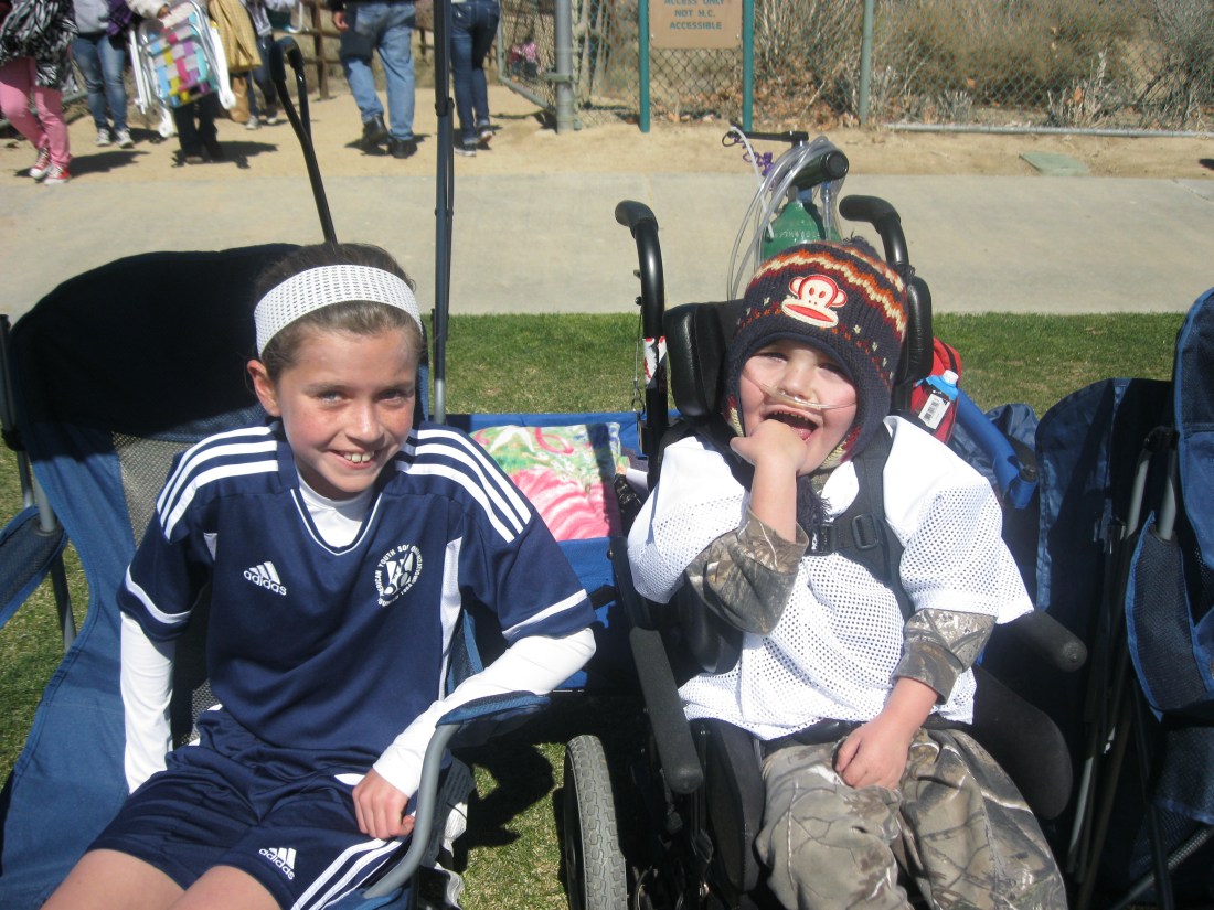 Rudy ready to cheer for the "Santa Barbarians"!!!!!