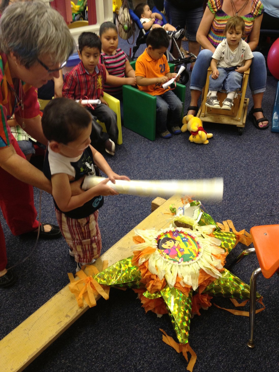 Graduation after-party complete with a piñata!!!