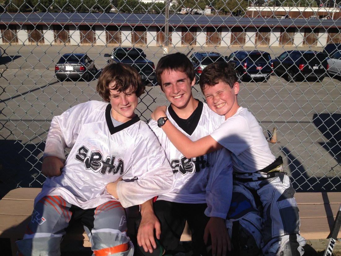 ...hockey players by night!  (Placing 2nd in the league last night!)