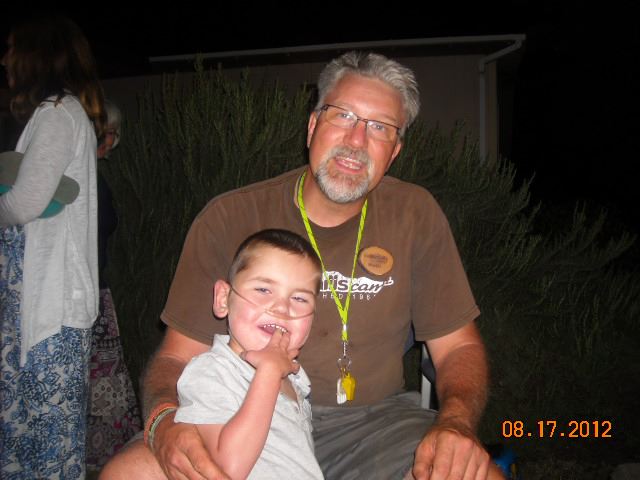 Rudy with his godfather, Marlin.