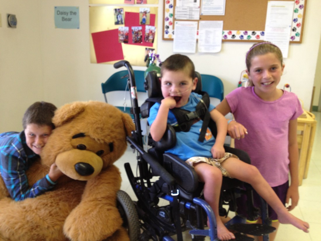 Rudy's last visit to CCS with the big sibs (sans Wilson)...along with school comes a new therapy schedule for Rudy...it'll be a bit of an adjustment for him.