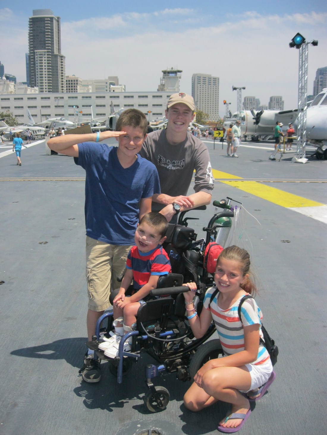 It was fun to visit the Midway Aircraft Carrier while in San Diego...Rudy liked the "big boat".