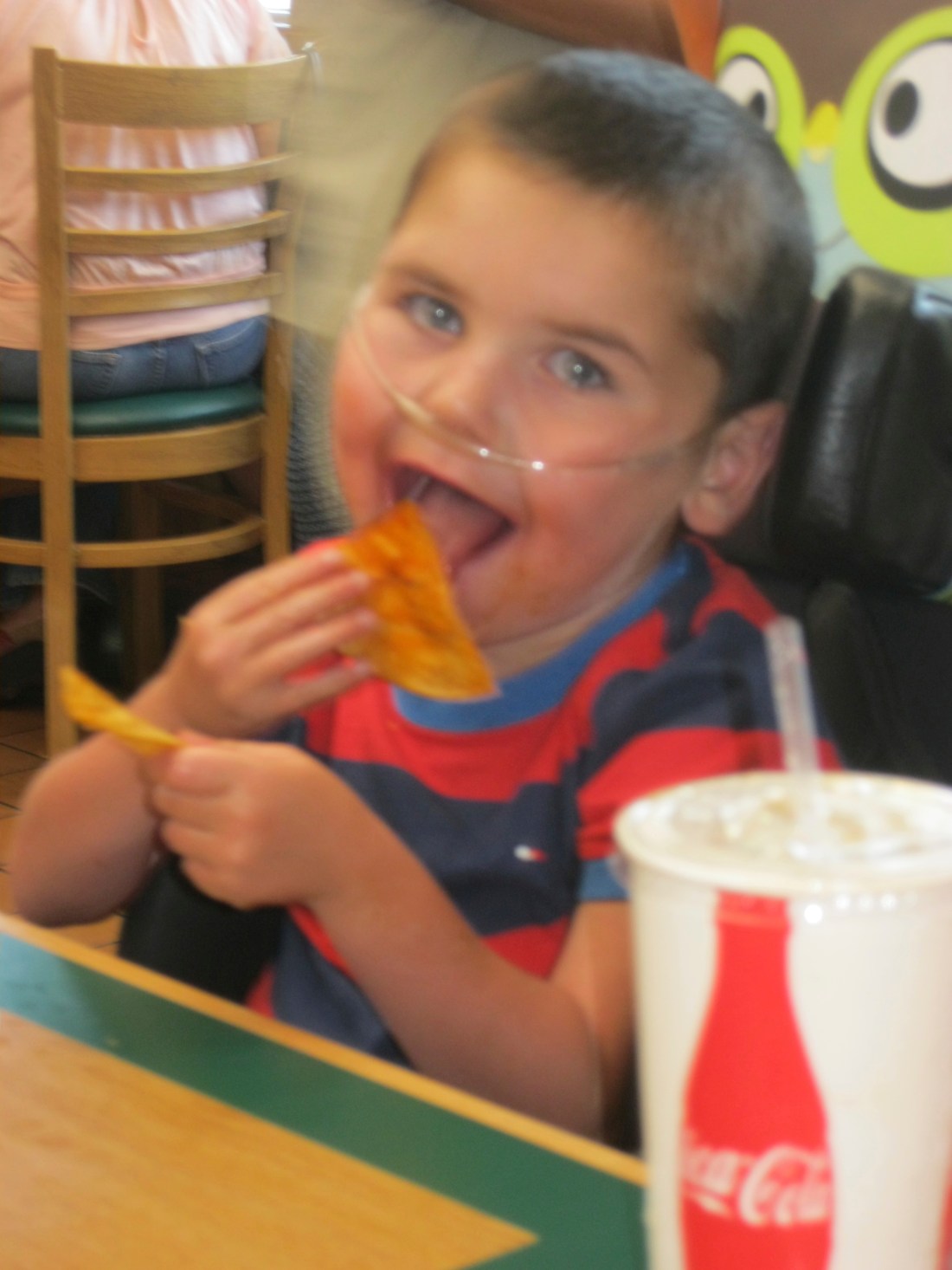 Rudy has room for more!  Yum, Yum!!