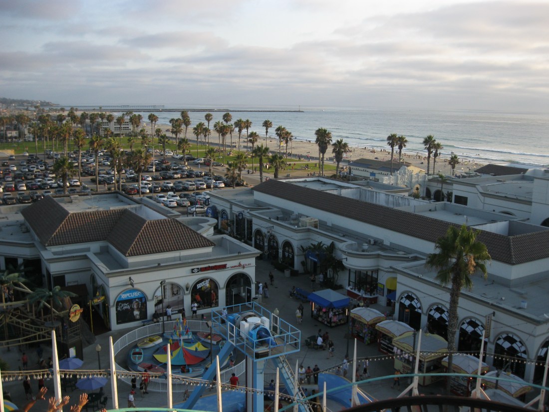View of Mission Beach from the Giant Dipper!