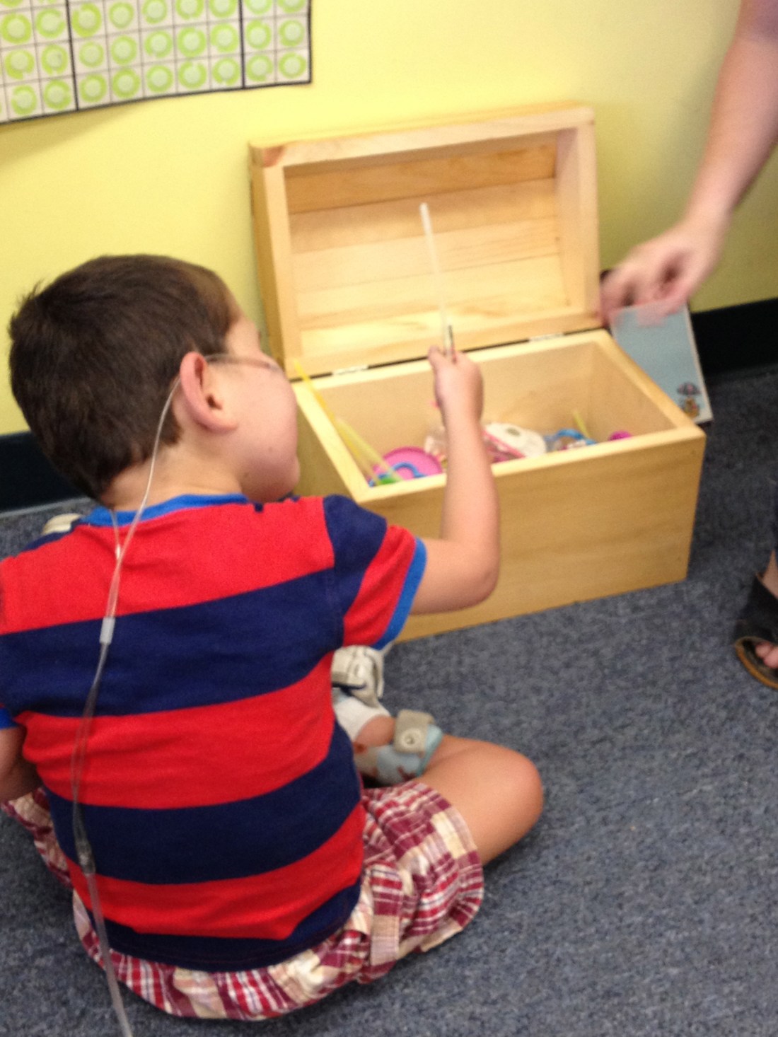 Rudy was such a good boy at school last week, he got to pick a prize from the prize box!!