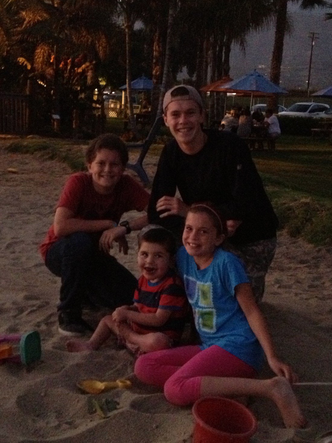 A burger on the beach was Livy's choice for her family bday dinner!  Yum!