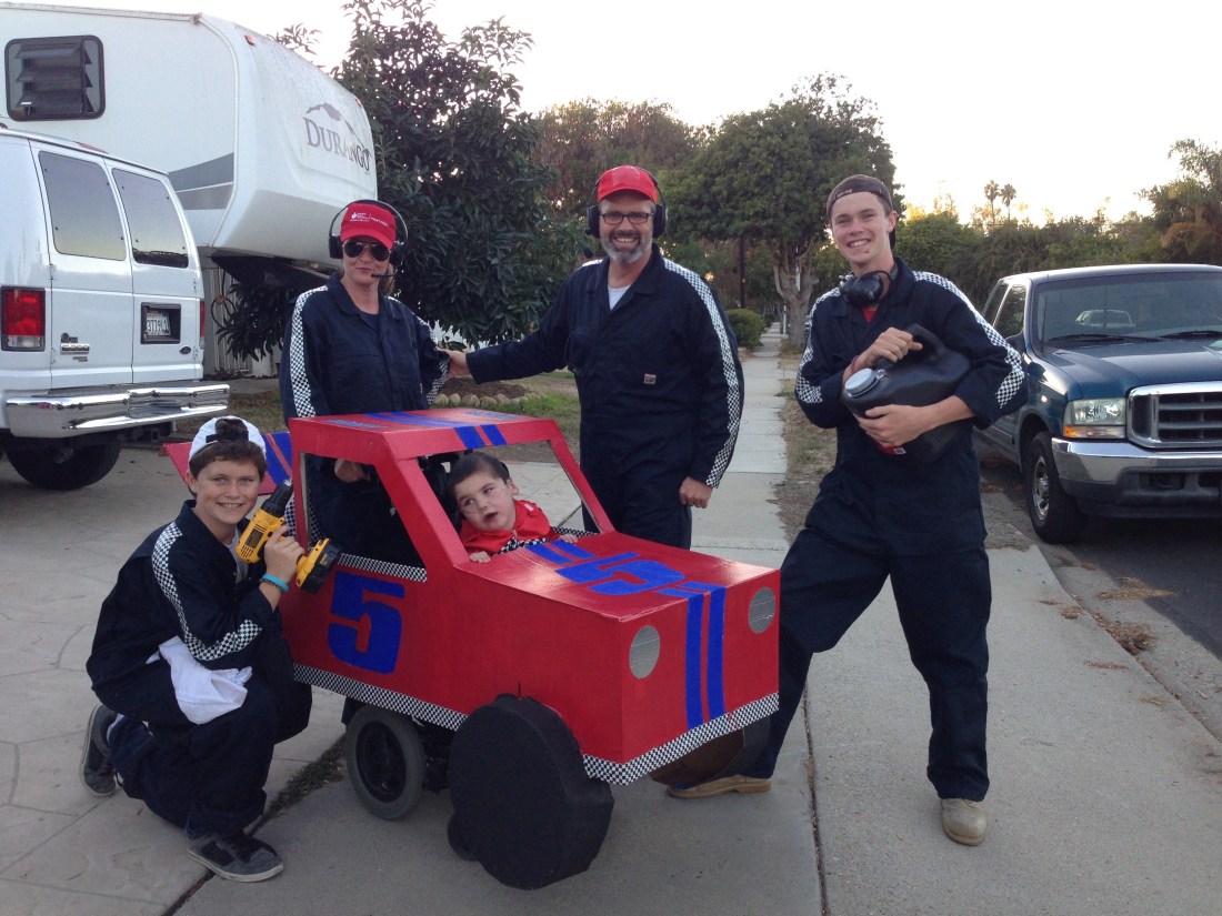 Race car driver Rudy and his pit crew!!!