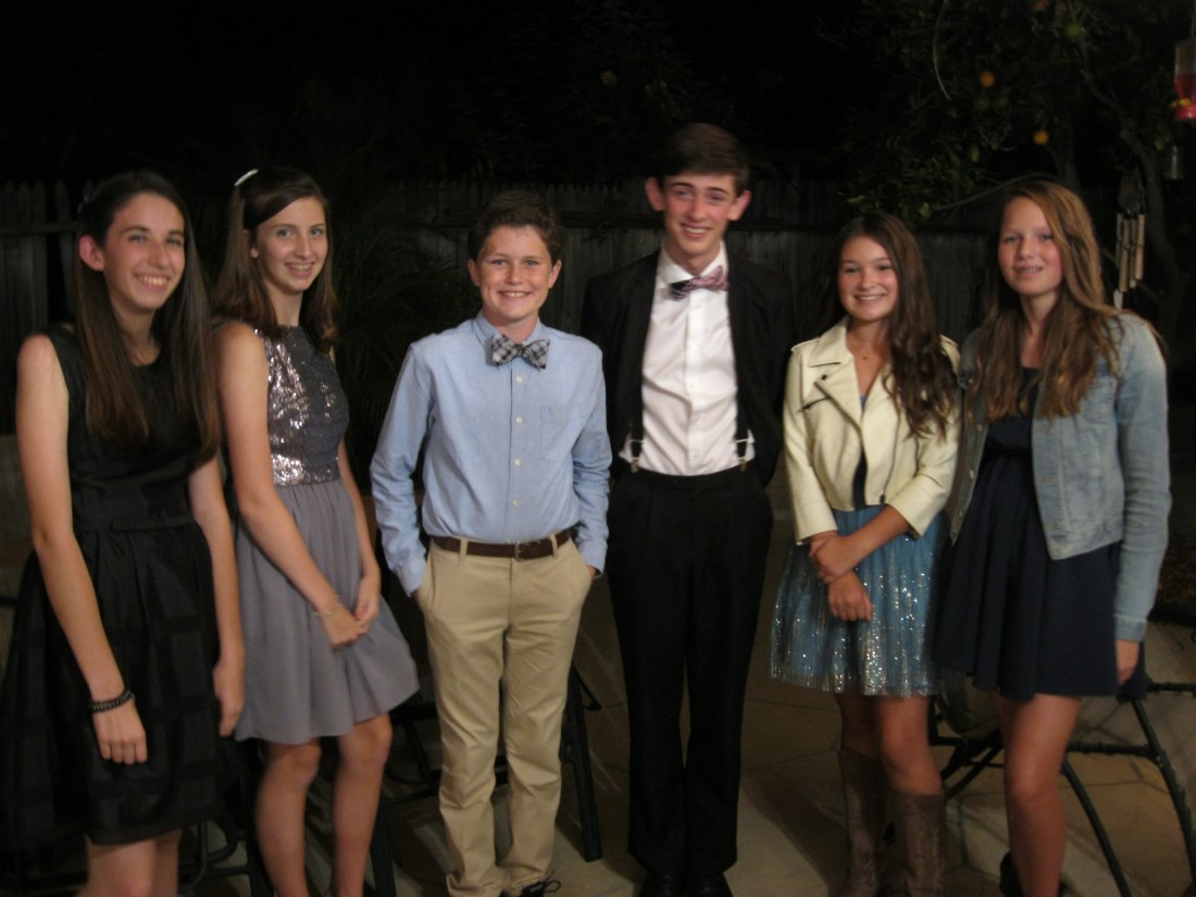 Max and his buddies enjoyed their first High School Homecoming!