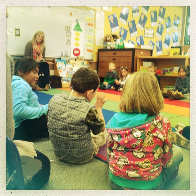 Rudy waving a friendly "hello" to his new friends...