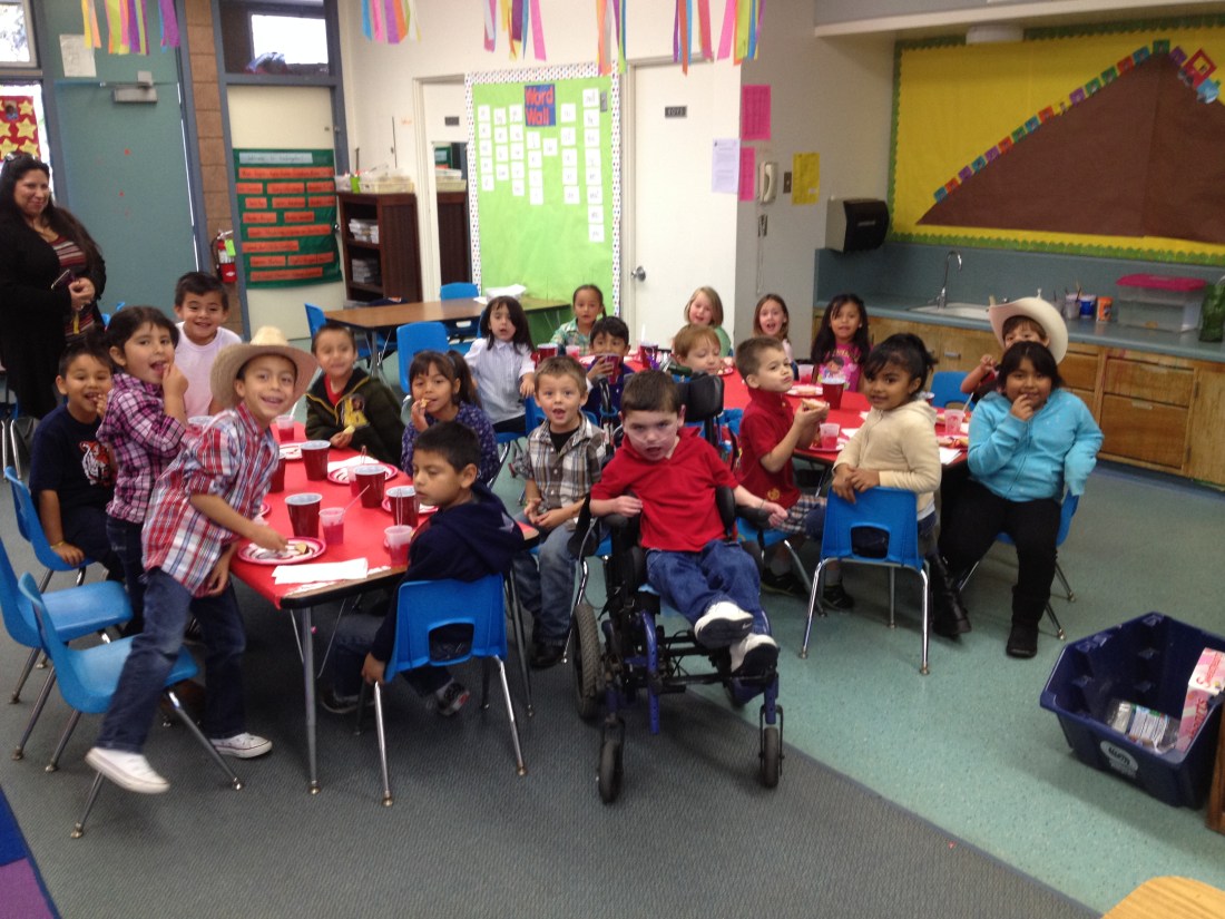 Rudy got to celebrate Valentines with BOTH of his classroom friends but I only got a picture with one…what a fun, full day it was!