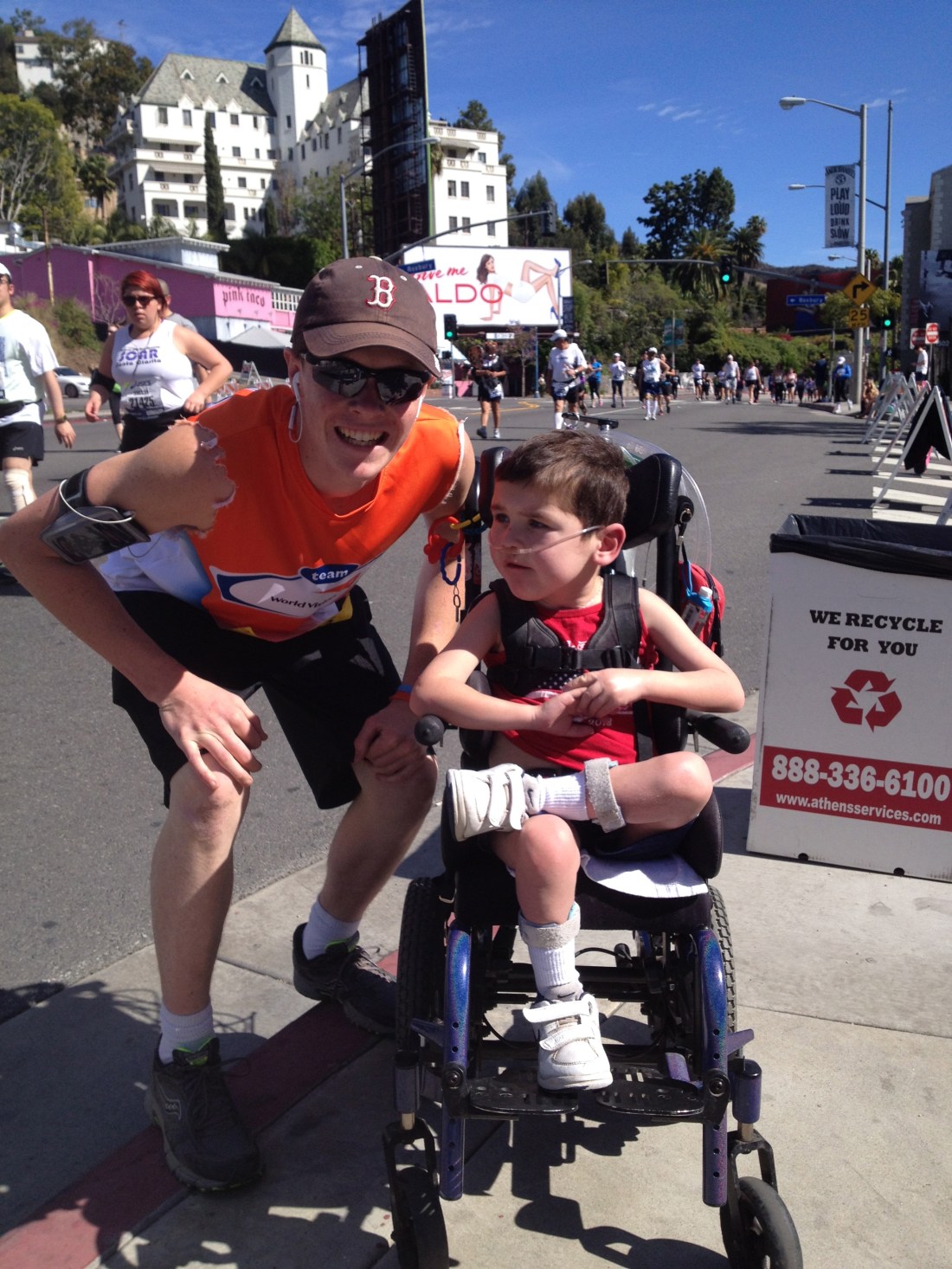 Photo op during the LA Marathon!