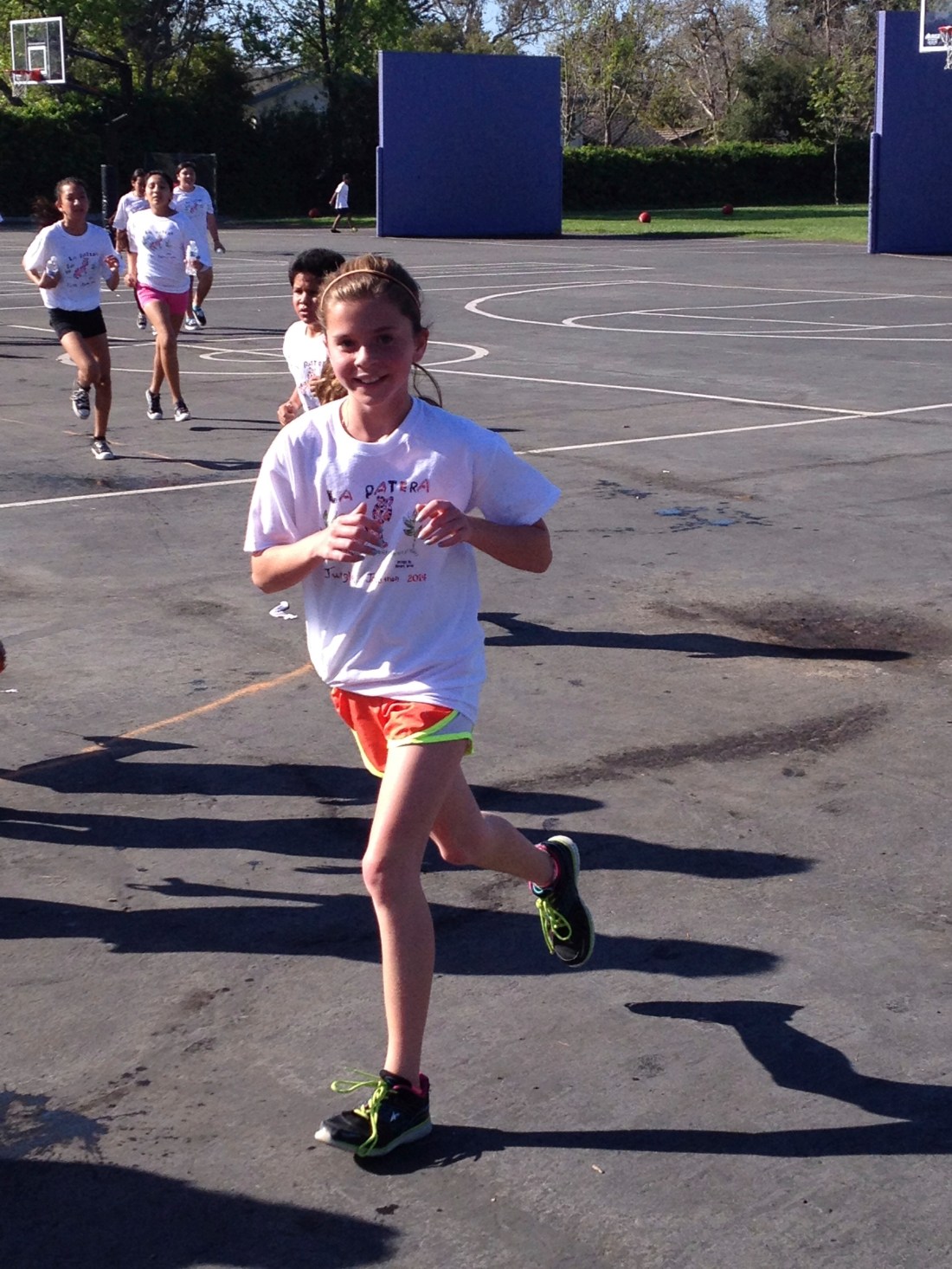 Olivia's strong showing at La Patera's annual jog-a-thon!