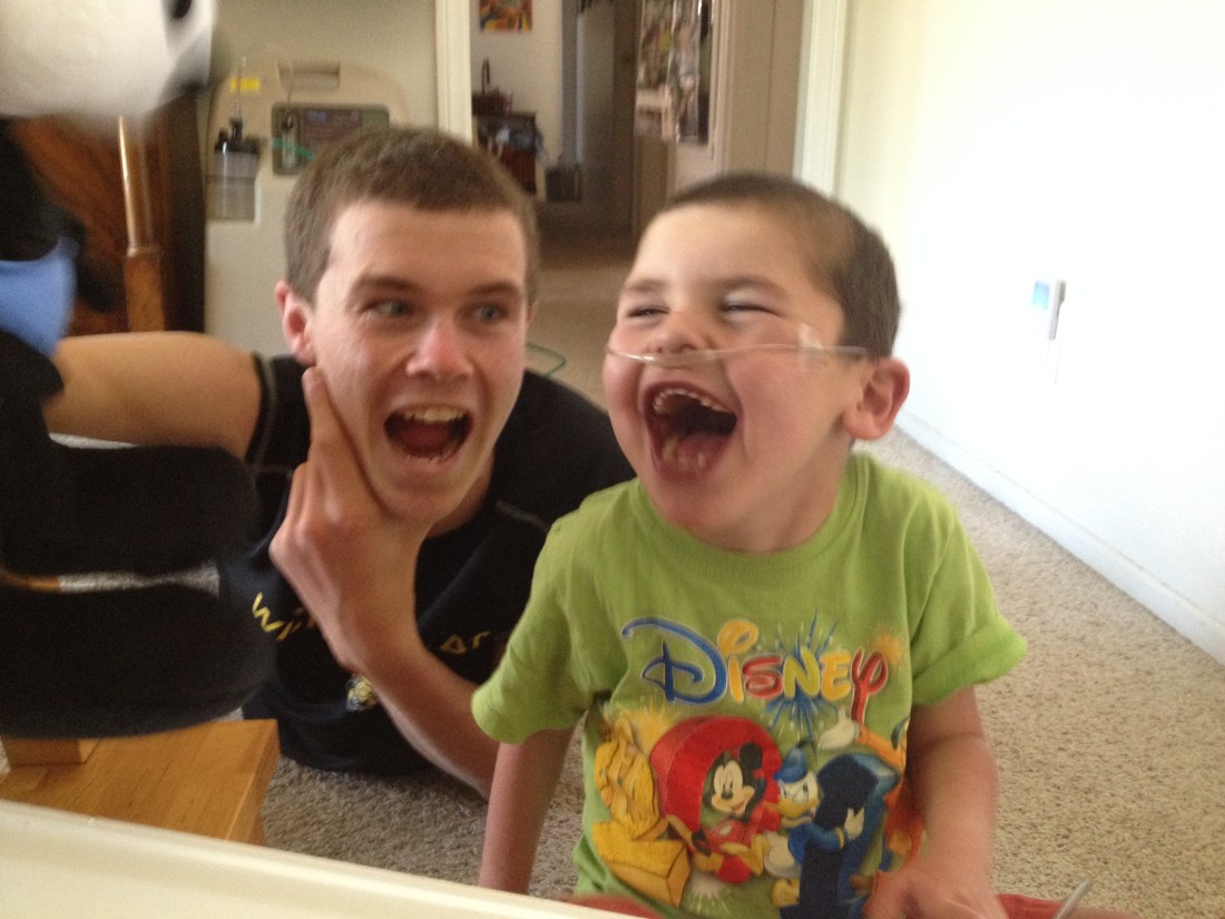 Some recent fun with Wilson and "Oswald" the rabbit...