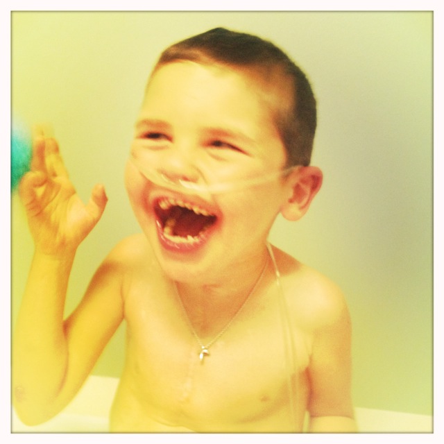 Passing time with Daddy in clinic...