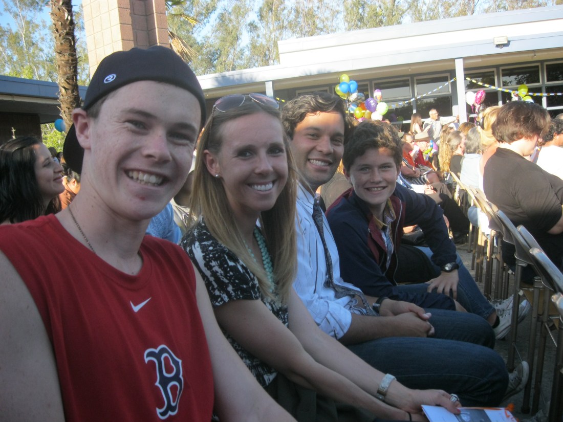 Our associate pastor and his girlfriend joined us at Olivia's invitation…so sweet!