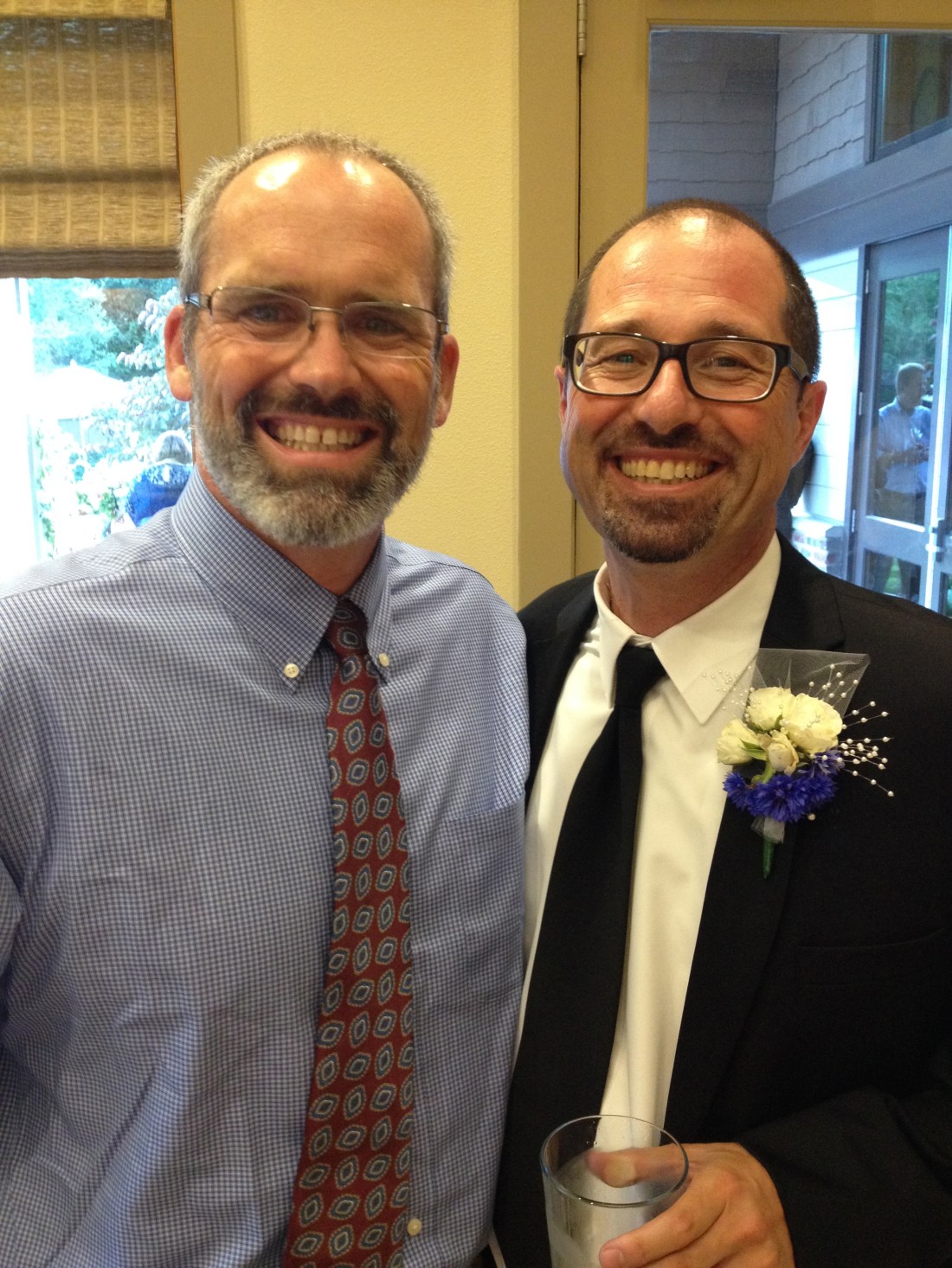 The father of the bride was our best man…just  a couple of years ago, right?