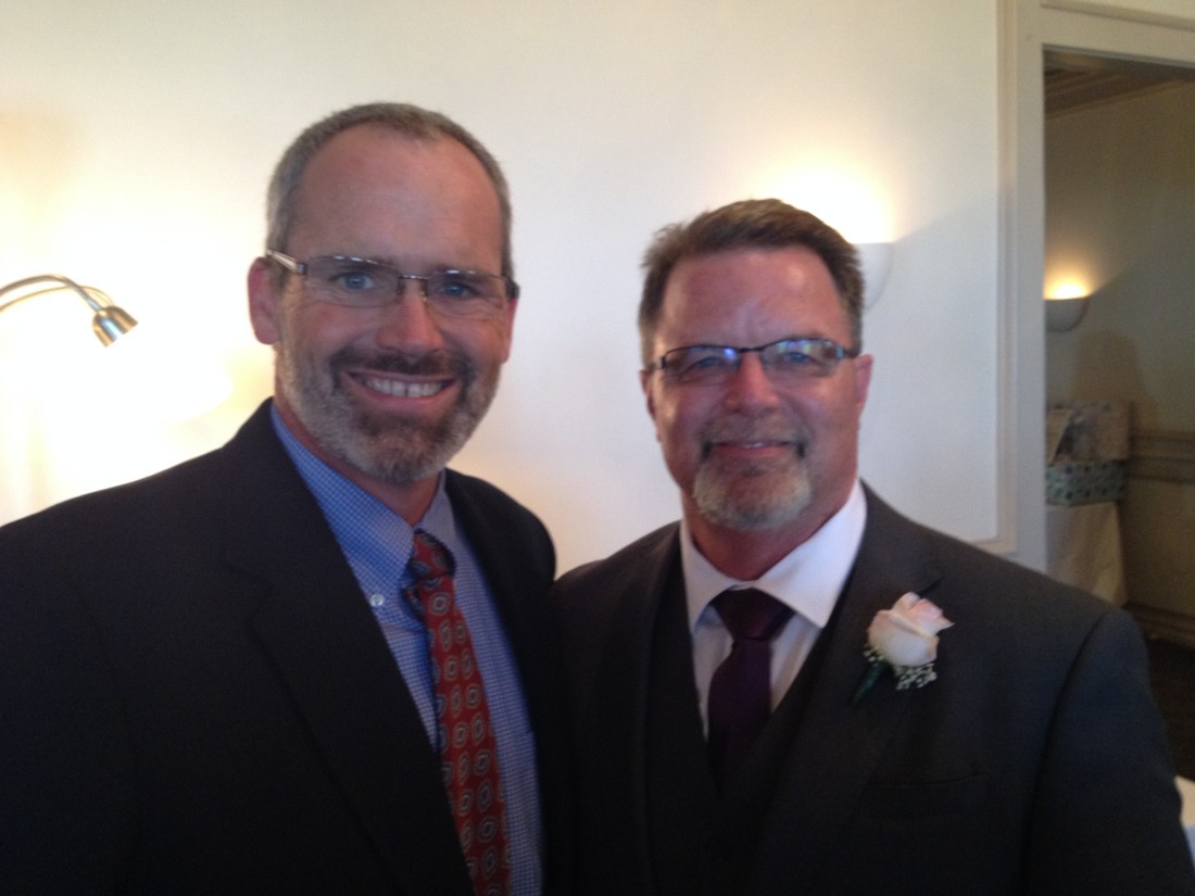 Proud father of the bride Bob!