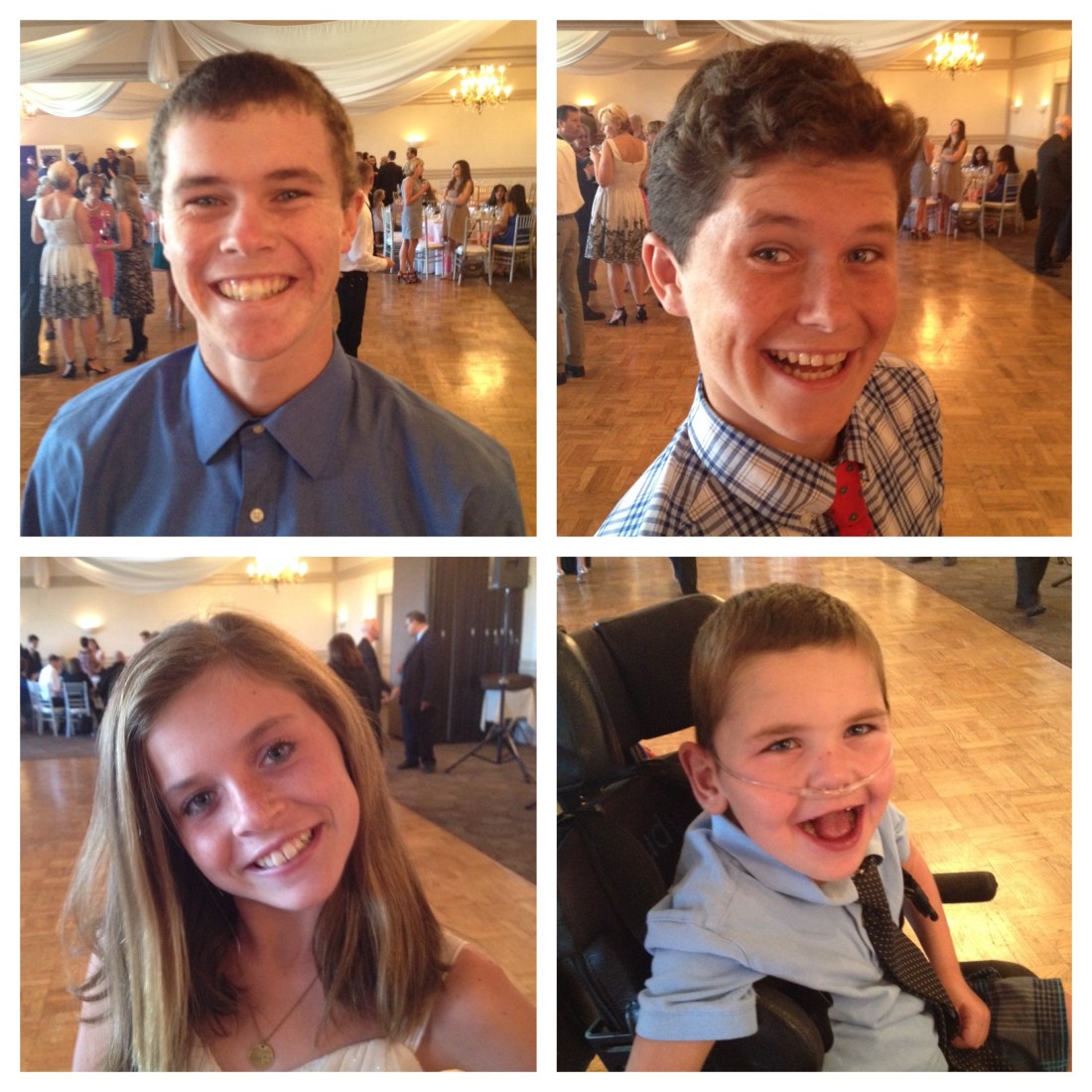 Last but not least, we cleaned up again for Amy and Andrea's wedding…everyone was all smiles and READY TO PARTY!!! 