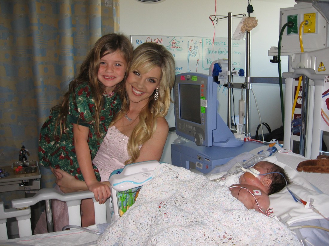 …who, by the way, Olivia and Rudy met in the CTICU in December 2008!  :)  Yeah, they're besties!!!  Ha