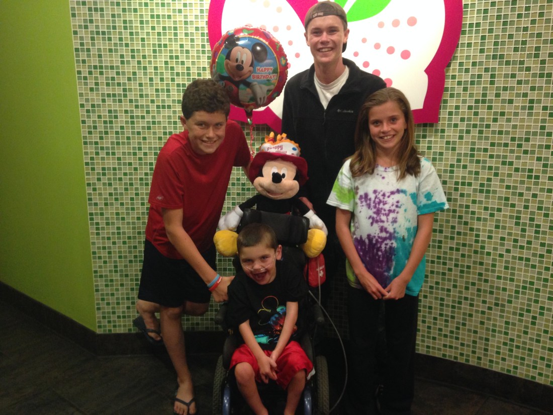 A late night celebration on 10-01-14 at Yogurtland.
