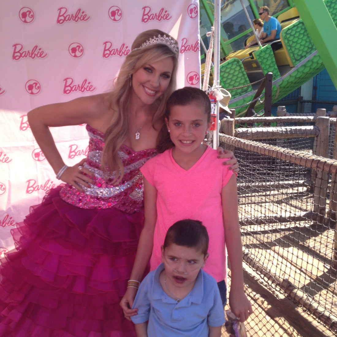 You can't go to a Mattel event and NOT stop to say "hi" to Barbie...
