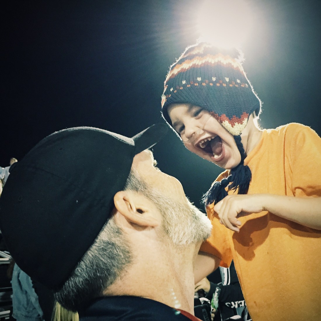 "Friday Night Lights" - Geyling Style!  Rudy and Rolf at DP's Homecoming Football Game...
