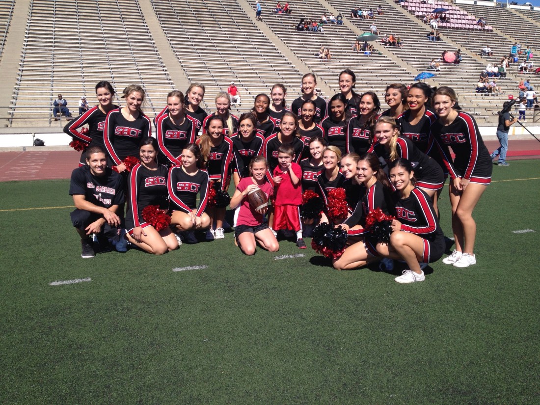 Rudy and Olivia were also honorary members of the cheer squad!!! :)