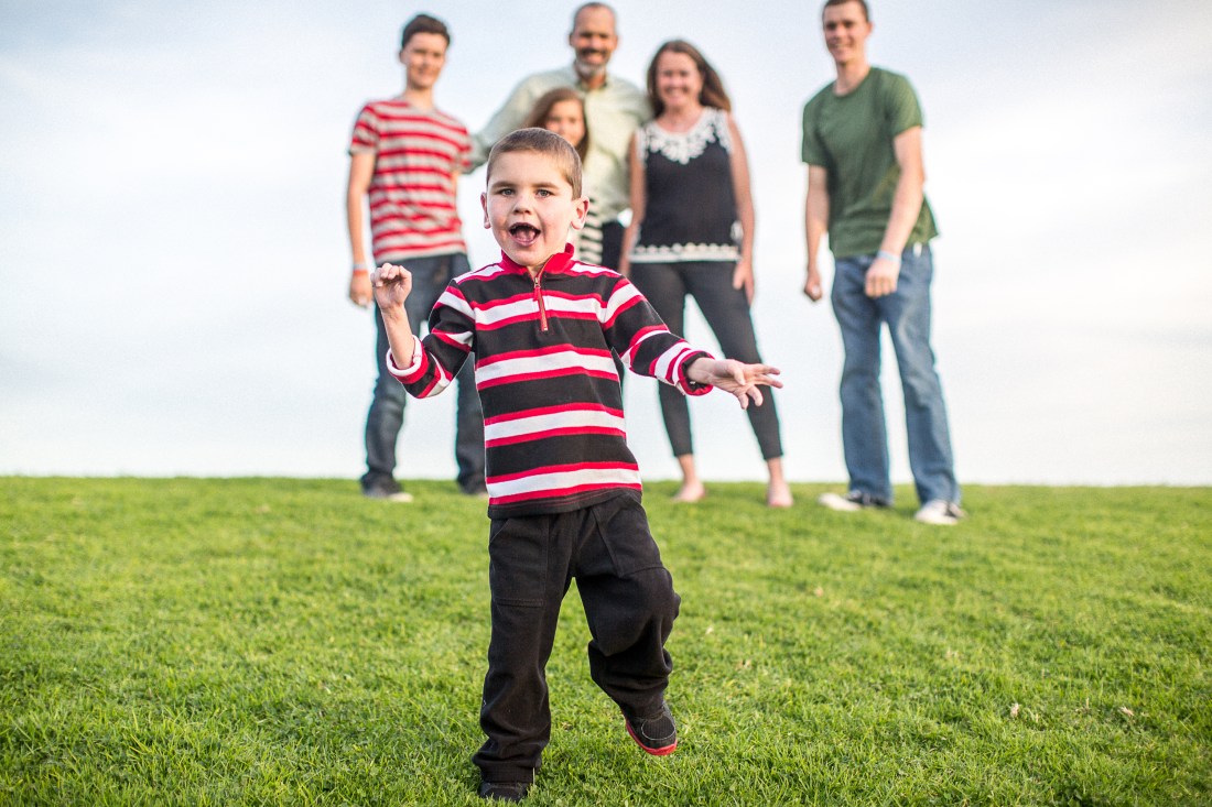 "Come on Rudy!  It's time to take a family picture.  Come back!"