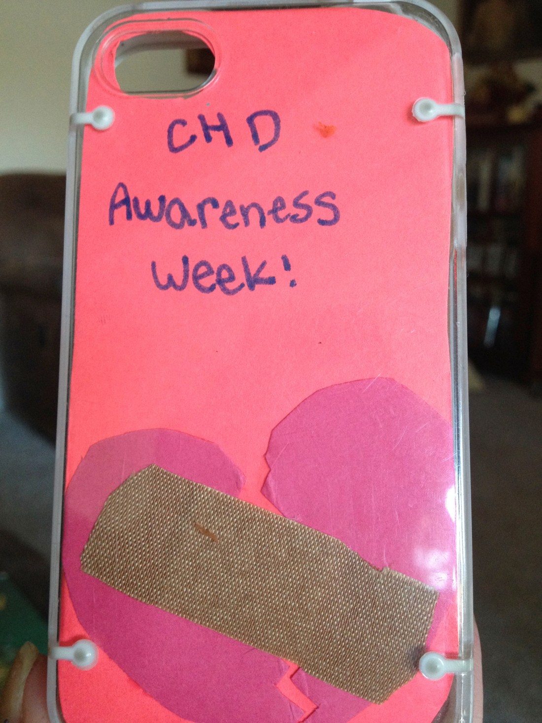 Olivia made me a new insert for my phone case this morning!   LOVE IT!