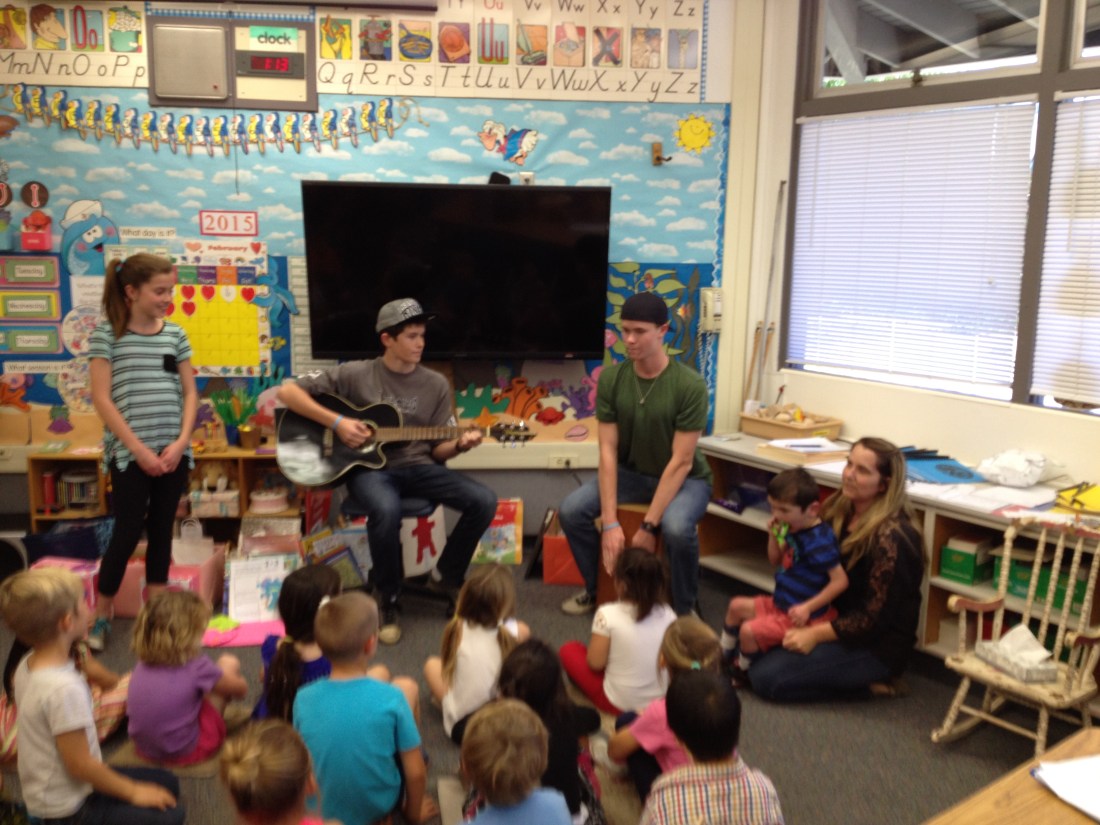 Fun with Rudy's classmates.